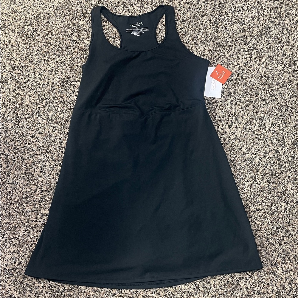 π Isabel Maternity Sleeveless Midi Active Empire Waist Active Dress Sz L | NWT - Picture 4 of 11